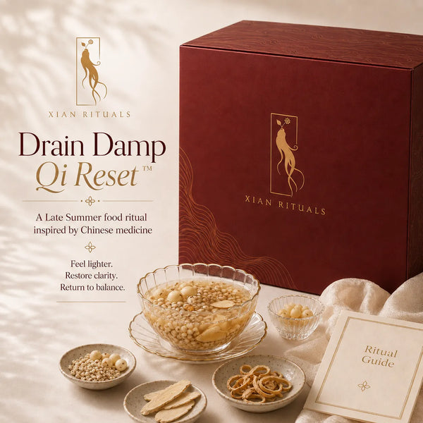 Drain Damp – Qi Reset™ Ritual Kit | Seasonal TCM Meal Kit for Dampness Relief
