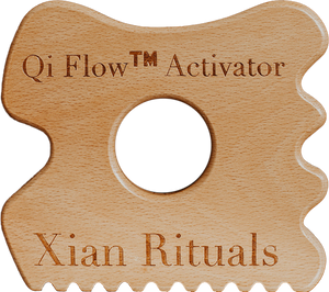 Qi Flow™ Activator gua sha tool front view