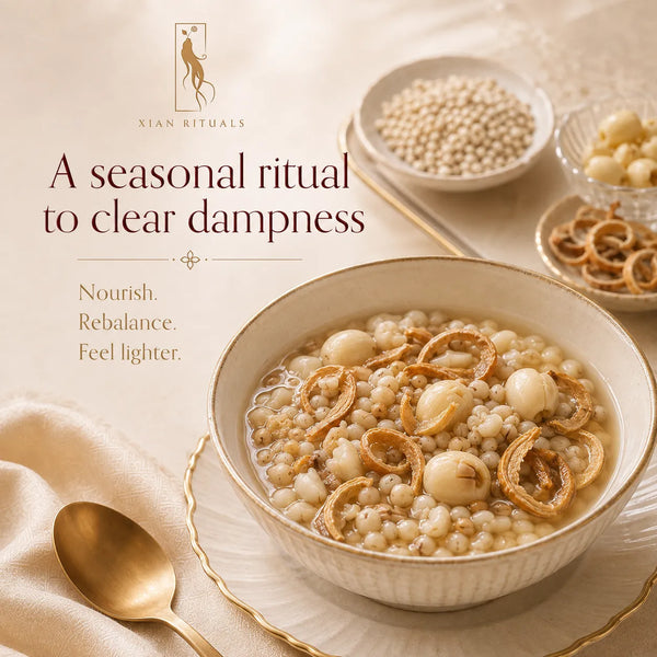Drain Damp – Qi Reset™ Ritual Kit | Seasonal TCM Meal Kit for Dampness Relief